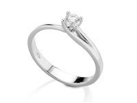 Anneau PG Gioielli Femme Solitari in Or blanc Diamante 0.33 Ct ANS168033 - ANS168033
